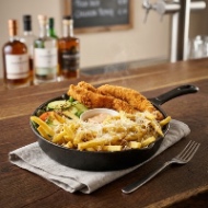 Imagine produs Pui Kentucky style cu country fries si salata