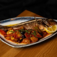 Imagine produs Dorada roșie cu legume mediteraneene